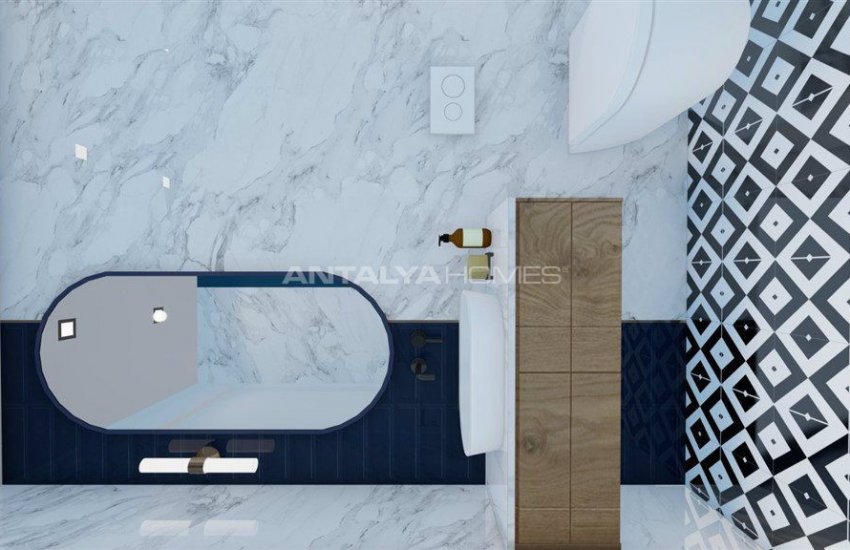 Alanya Merkezde Denize 250 Mt Uzaklıkta Sıfır Daireler 34