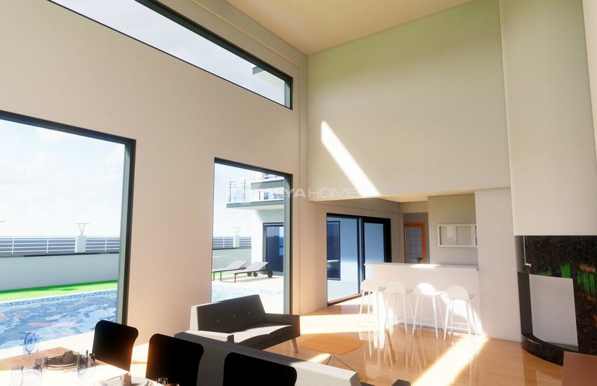 Villa Futuristique Avec Piscine À Belek Antalya 4