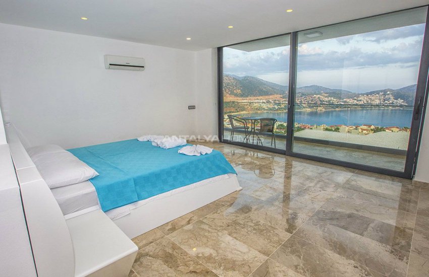 Sea View Duplex Villa in a Calm Location of Kalkan