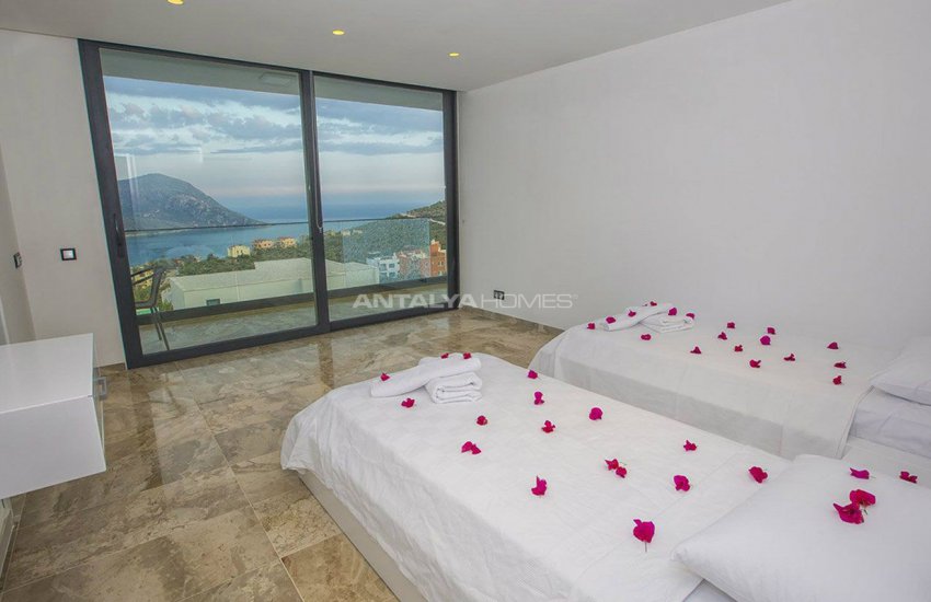 Sea View Duplex Villa in a Calm Location of Kalkan