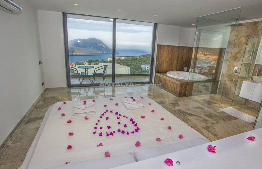 Sea View Duplex Villa in a Calm Location of Kalkan