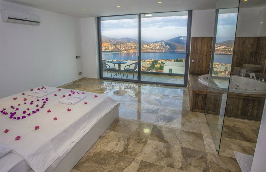 Sea View Duplex Villa in a Calm Location of Kalkan