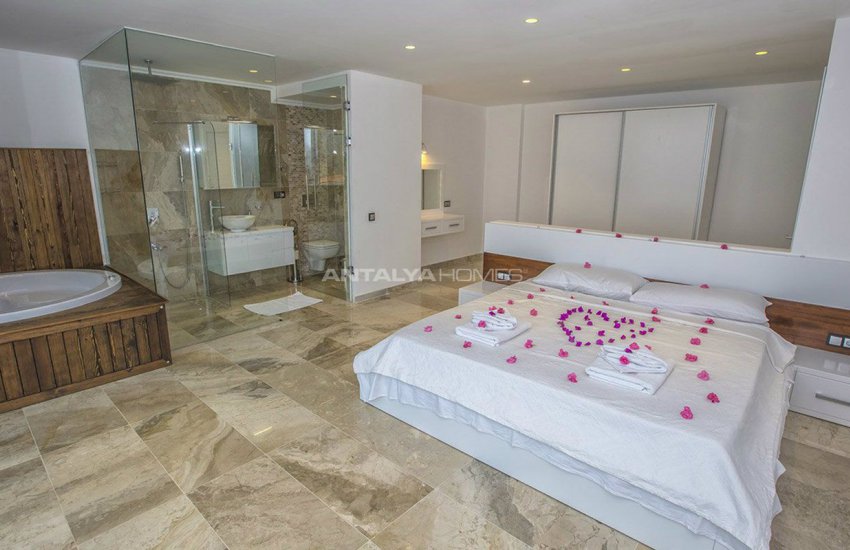 Sea View Duplex Villa in a Calm Location of Kalkan