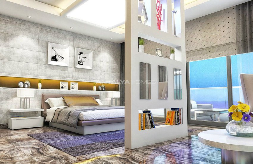 Качественные Квартиры в Алании с Панорамным Видом на Море 28