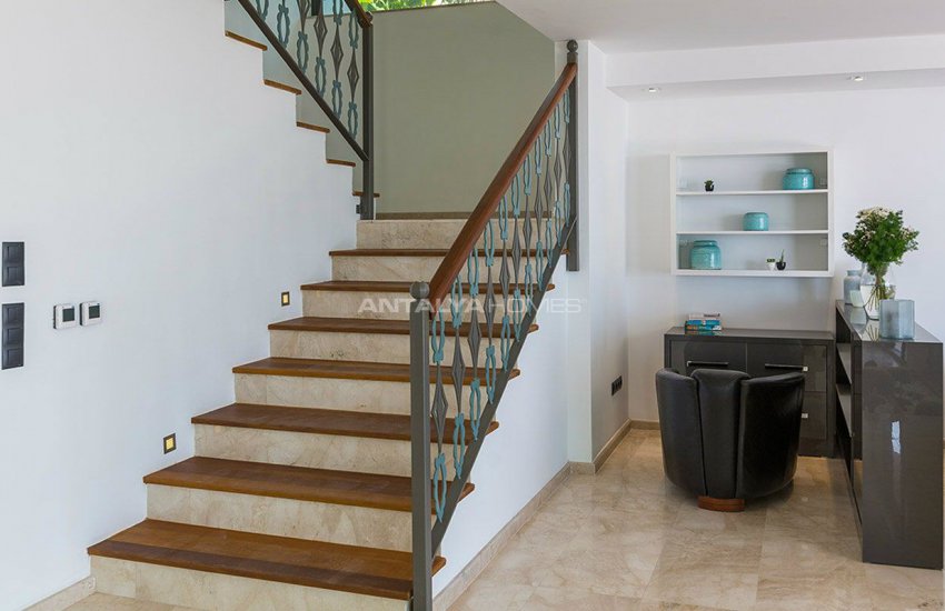 4+1 Sheltered Kalkan Villa Overlooking Bay and Islands 34