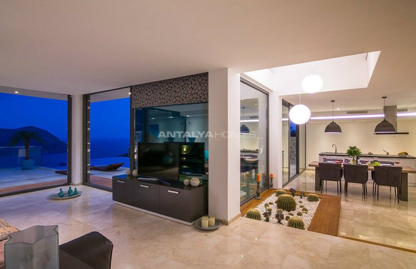 4+1 Sheltered Kalkan Villa Overlooking Bay and Islands 19