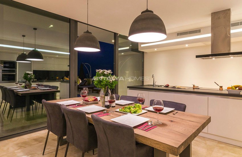 4+1 Sheltered Kalkan Villa Overlooking Bay and Islands 20