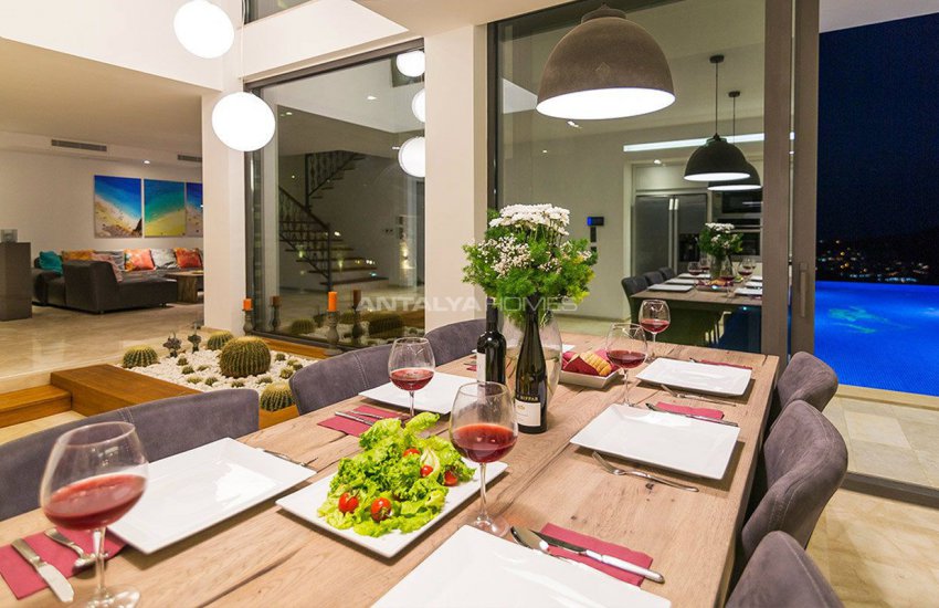 4+1 Sheltered Kalkan Villa Overlooking Bay and Islands 21