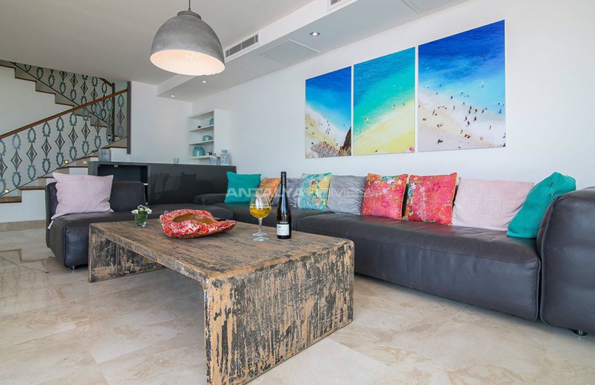 4+1 Sheltered Kalkan Villa Overlooking Bay and Islands 15