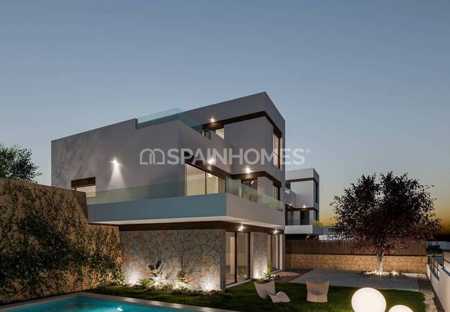Detached Houses with Pools Near the Golf Course in Alicante Finestrat 21