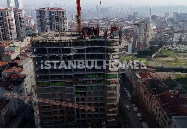شقق بشرفات على طريق باسن إكسبريس في باغجلار إسطنبول 18