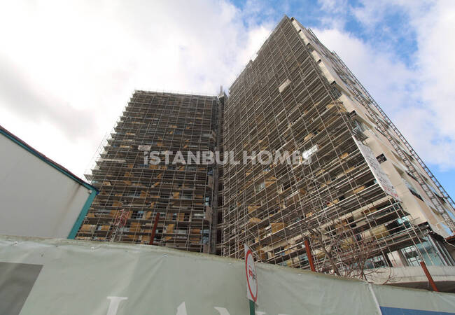 伊斯坦布尔巴格吉拉尔区带泳池的一居室、两居室和三居室公寓 17