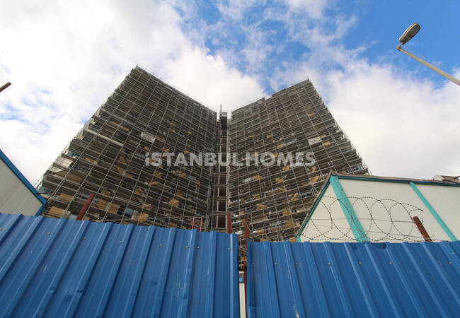 伊斯坦布尔巴格吉拉尔区带泳池的一居室、两居室和三居室公寓 18