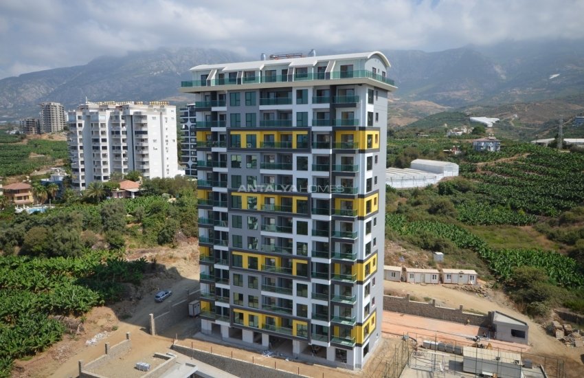 Flats with Remarkable Sea and Mountain Views in Alanya 34