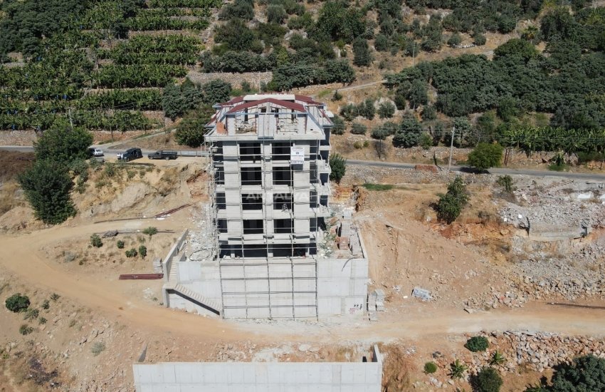 شقق بموقع جيد مطلة على البحر مع حوض سباحة في ألانيا 14