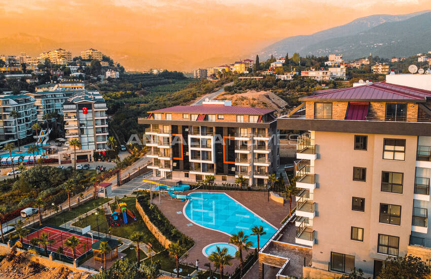 Квартиры в Кестеле, Алания в комплексе с бассейном и охраной 28
