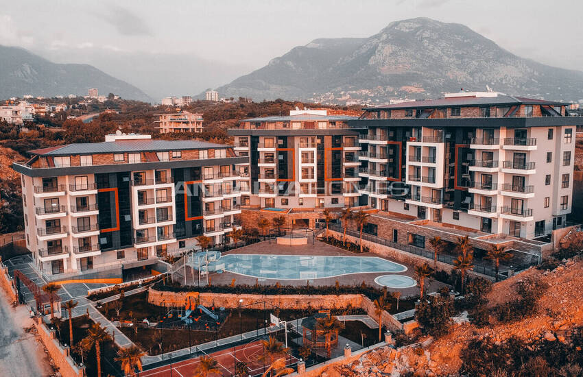 Квартиры в Кестеле, Алания в комплексе с бассейном и охраной 26