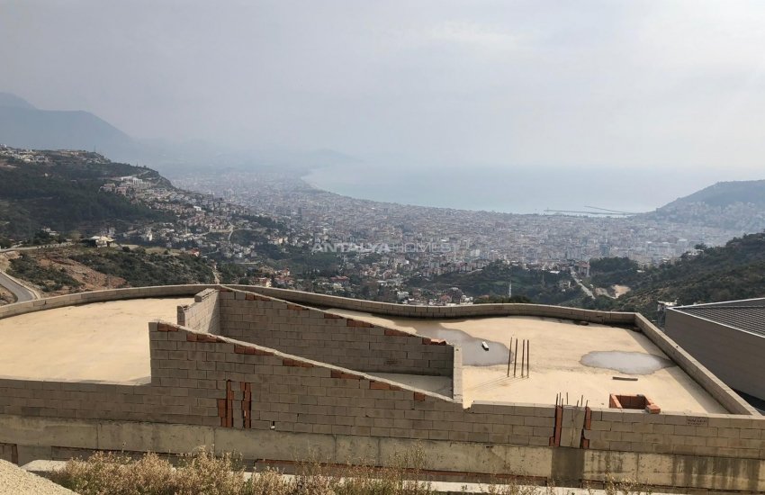 Freistehende Meerblick Villa Und Privatem Garten In Alanya 21