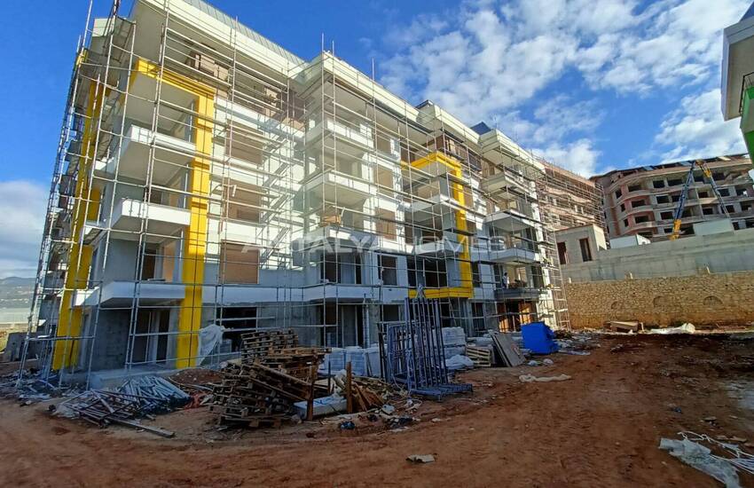 Sea View Flats in a Complex with Swimming Pool in Alanya Oba 20