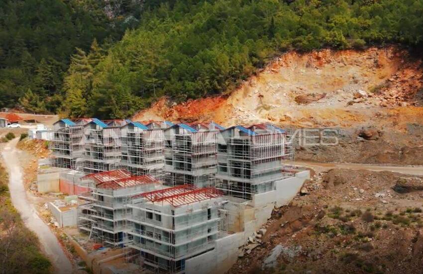 Fristående Hus Med Havsutsikt Och Pooler I Alanya Tepe 23