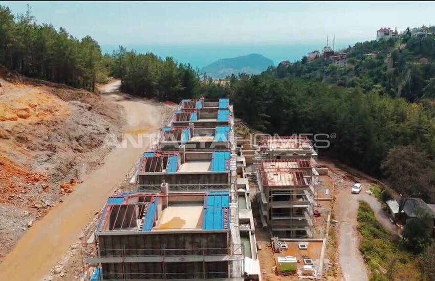 Fristående Hus Med Havsutsikt Och Pooler I Alanya Tepe 24