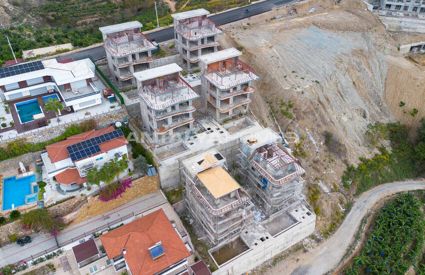 Villas Individuelles Luxueuses Vue Mer Et Ville À Alanya 45