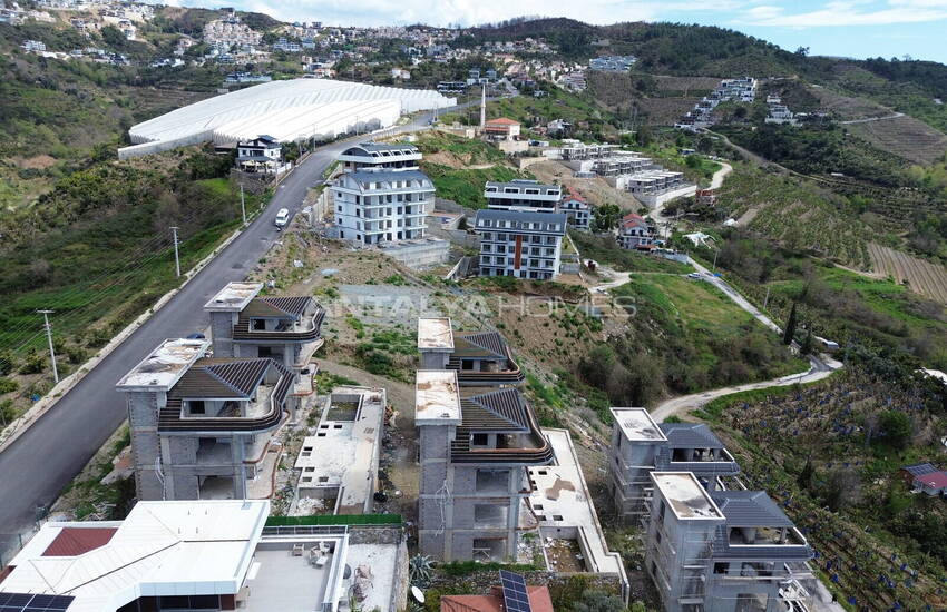 Villas Individuelles Luxueuses Vue Mer Et Ville À Alanya 48