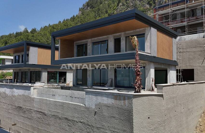 Дома с частными бассейнами и садами в Алании 6