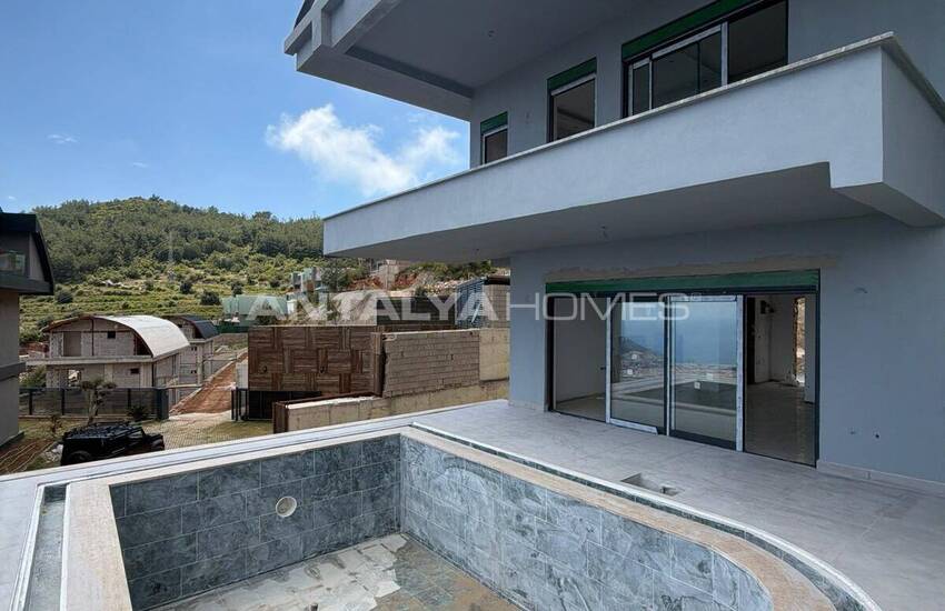 Villas Vue Mer À Vendre Avec Piscine Privée À Alanya Tepe 39