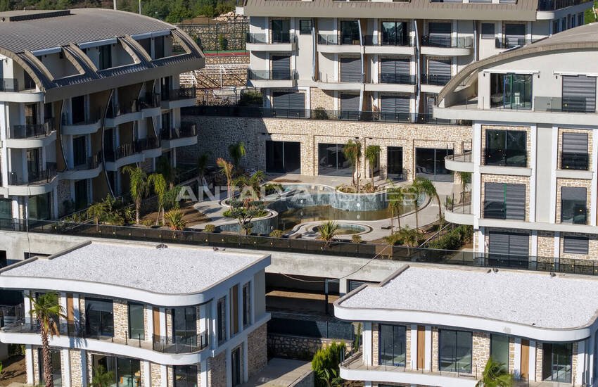 Alanya Kargıcak'ta Deniz ve Dağ Manzaralı Sitede Şık Daireler 24