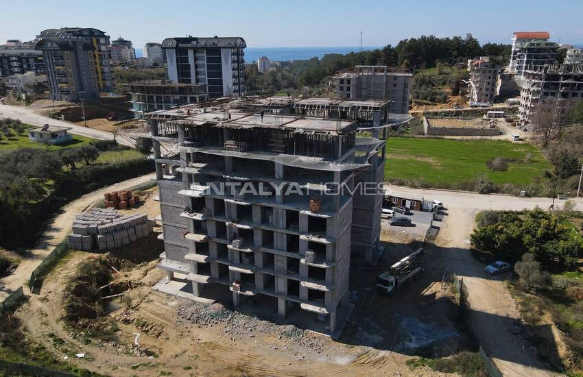 Alanya Avsallar'da Plaja Yakın Şık Tasarımlı Daireler 33