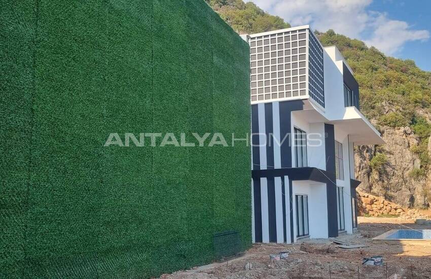 منازل مطلة على البحر مع نظام المنزل الذكي في ألانيا تيبي 45