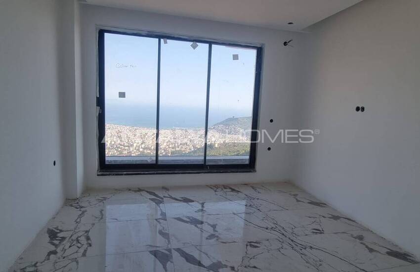 منازل مطلة على البحر مع نظام المنزل الذكي في ألانيا تيبي 42