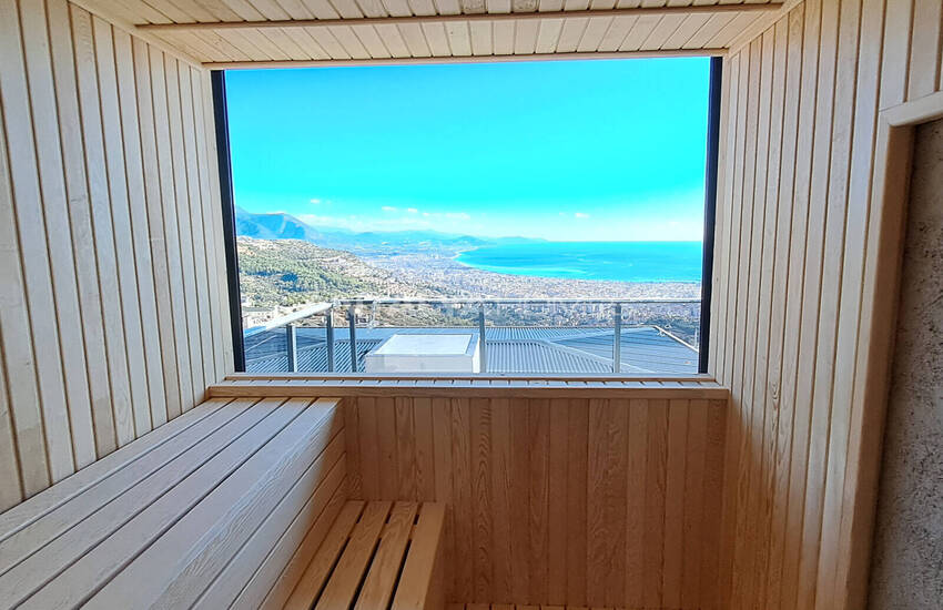 ملک با دید دریا با استخر و باغ خصوصی در آلانیا 45