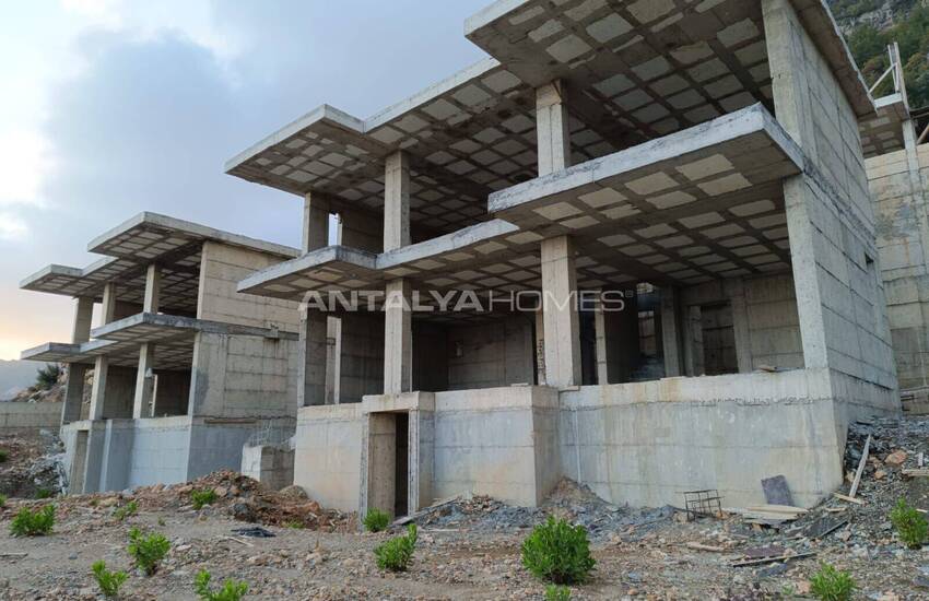 Alanya'da Şık Tasarımlı Deniz Manzaralı Villalar 20