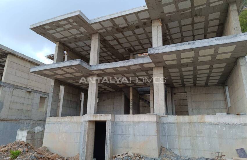 Alanya'da Şık Tasarımlı Deniz Manzaralı Villalar 19