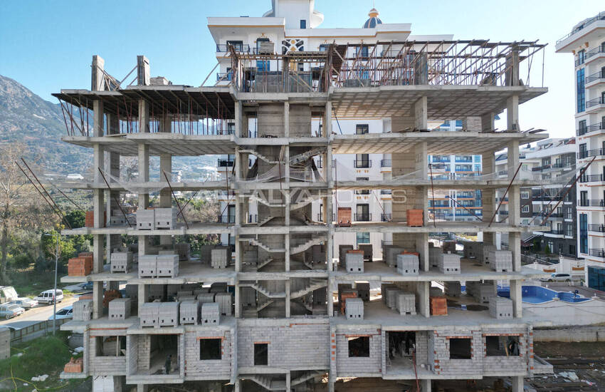 Alanya Mahmutlar'da Havuzlu Site İçinde Satılık Gayrimenkuller 22