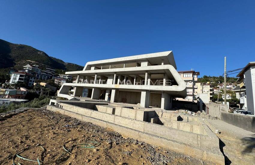 Detached Sea and Castle View House in Alanya Antalya 53