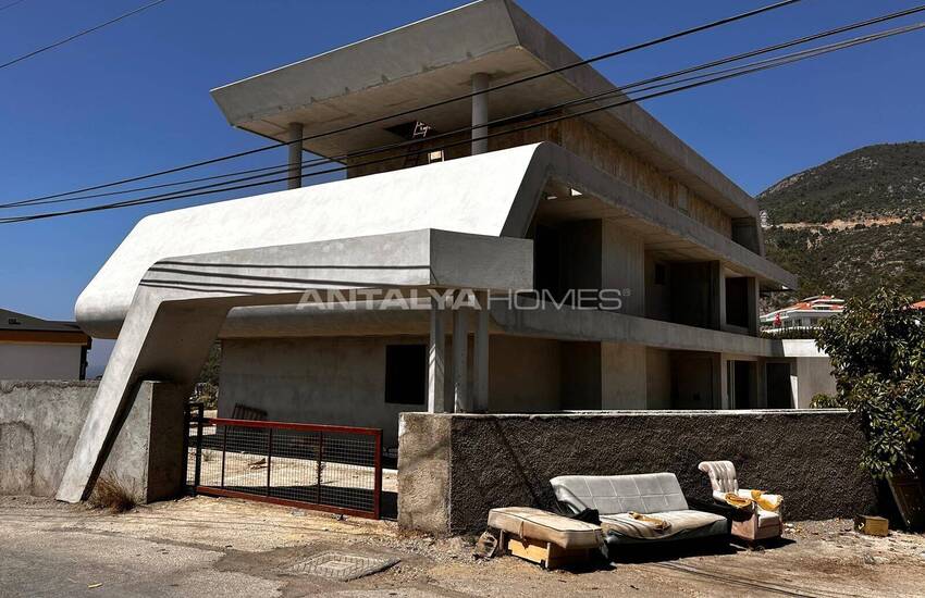 Detached Sea and Castle View House in Alanya Antalya 52