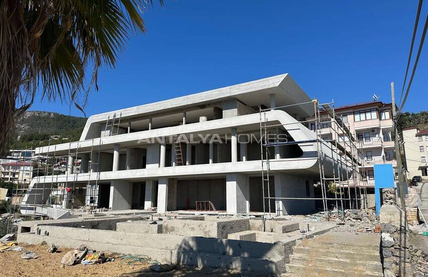 Detached Sea and Castle View House in Alanya Antalya 51