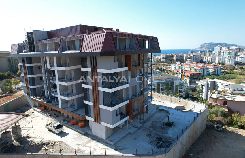 شقق مطلة على البحر والمدينة في مجمع مع مسبح في ألانيا 25