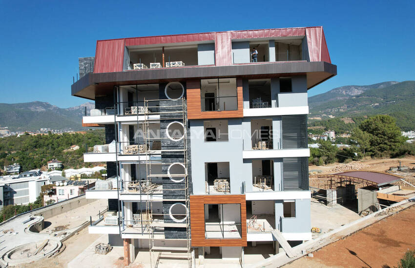 شقق مطلة على البحر والمدينة في مجمع مع مسبح في ألانيا 28