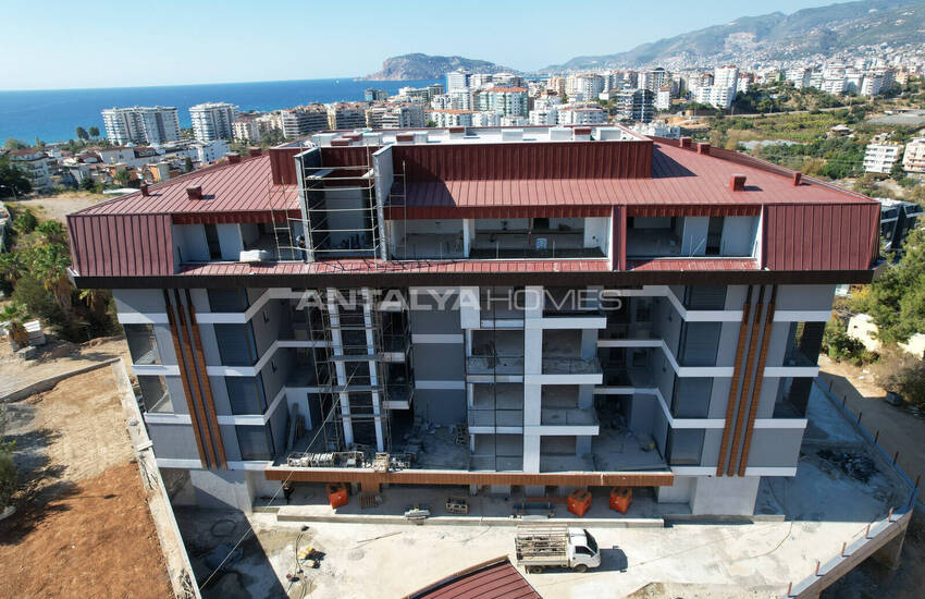 شقق مطلة على البحر والمدينة في مجمع مع مسبح في ألانيا 27