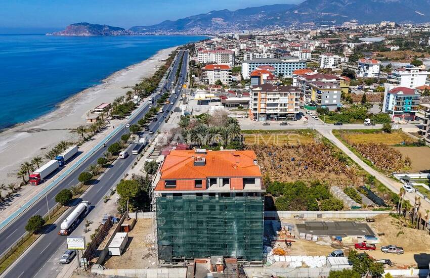Apartments in a Seafront Complex with Social Amenities in Kestel 12