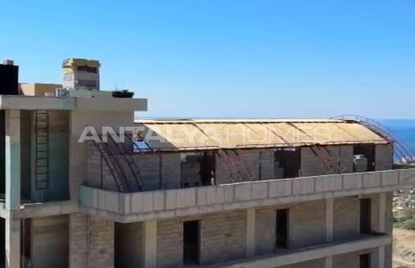 Alanya Bektaş'ta Deniz ve Şehir Manzaralı Daireler 15