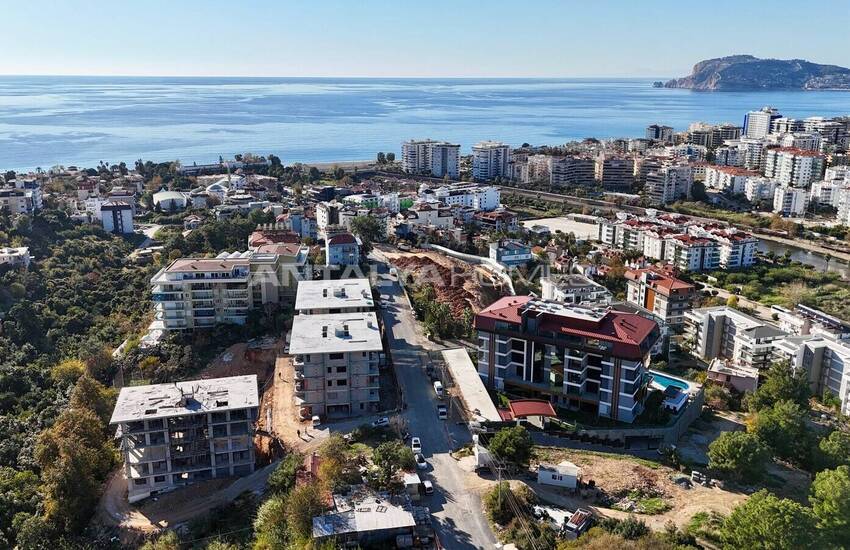 Snygga Lägenheter Med Utsikt Över Bergen I Alanya Kestel 34