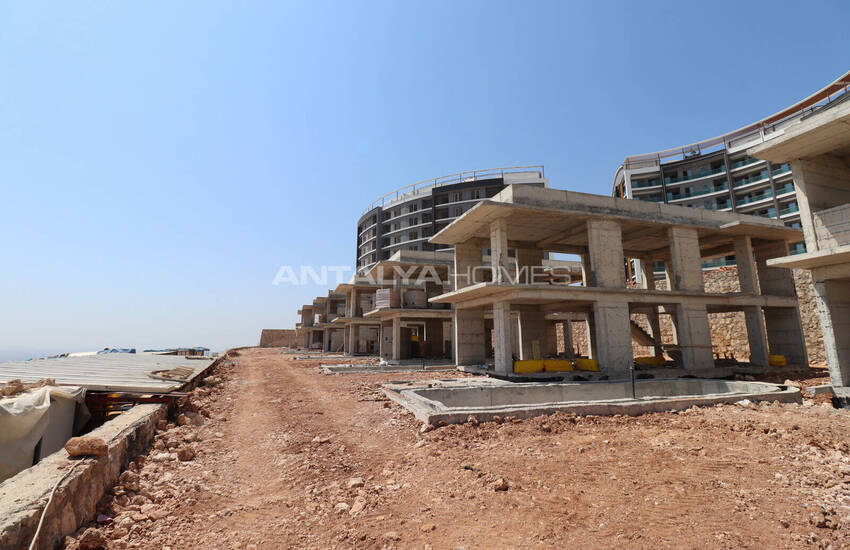 Çankaya, Kepez, Antalya'da Şehir ve Deniz Manzaralı Evler 30
