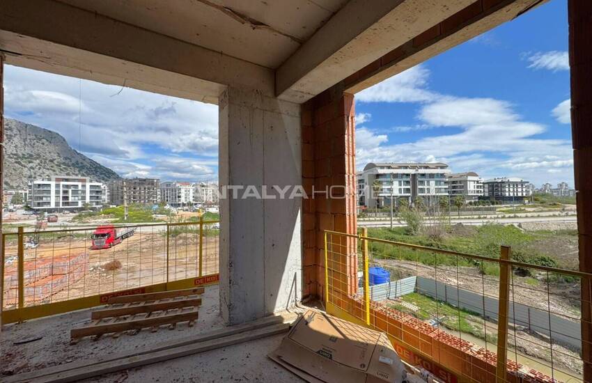 Квартиры с видом на горы в Анталии, Коньяалты, с бассейном и парковкой 13