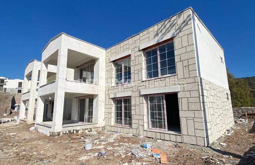 فيلات جديدة حديقة منفصلة وتوأم بالقرب من المطار في بودروم 29