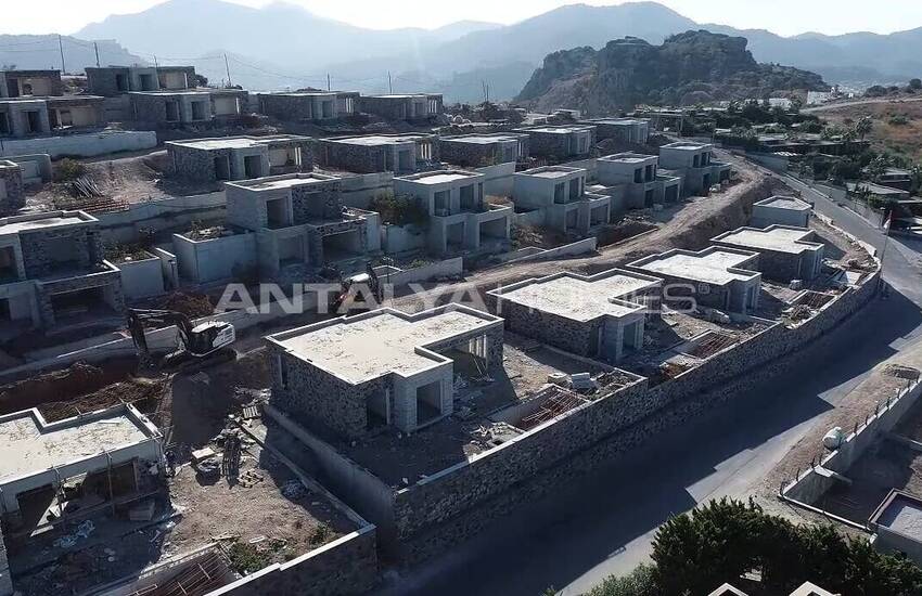 Panoramablick Över Havet Stenvillor I Bodrum Yalikavak 37